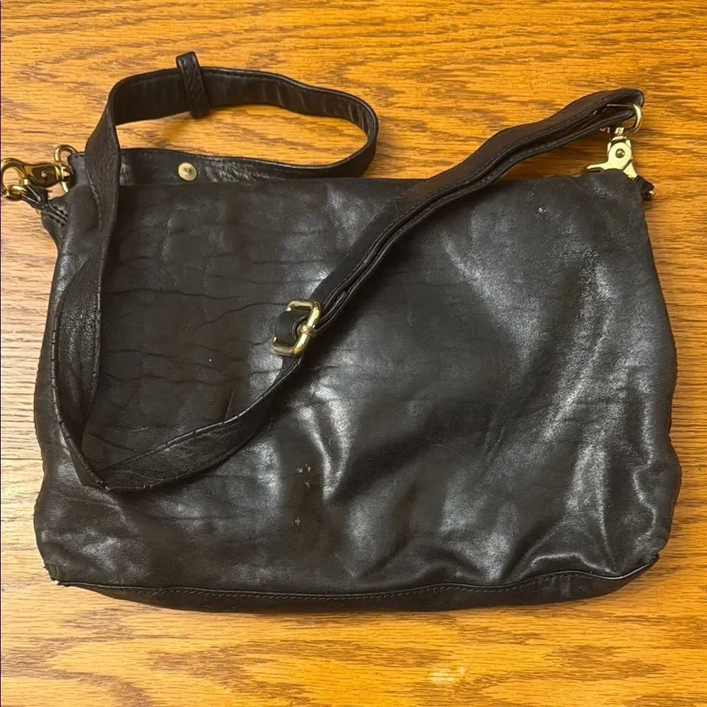 Tory Burch Black Leather Shoulder Bag